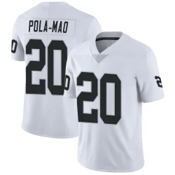 Men's Isaiah Pola-Mao Las Vegas Raiders No.20 Limited Vapor Untouchable Jersey - White