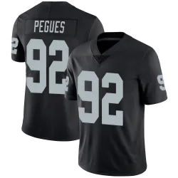 Men's JJ Pegues Las Vegas Raiders No.92 Limited Team Color Vapor Untouchable Jersey - Black