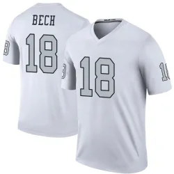 Men's Jack Bech Las Vegas Raiders No.18 Legend Color Rush Jersey - White
