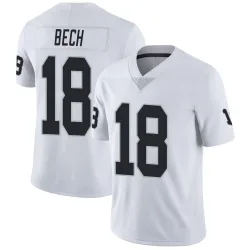 Men's Jack Bech Las Vegas Raiders No.18 Limited Vapor Untouchable Jersey - White