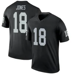 Men's Jack Jones Las Vegas Raiders No.18 Legend Jersey - Black