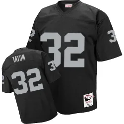 Men's Jack Tatum Las Vegas Raiders No.32 Authentic Throwback Jersey - Black