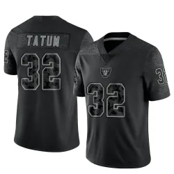 Men's Jack Tatum Las Vegas Raiders No.32 Limited Reflective Jersey - Black