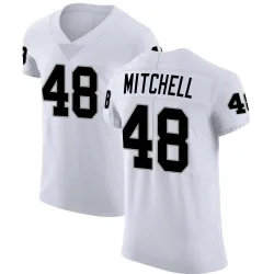 Men's Jackson Mitchell Las Vegas Raiders No.48 Elite Vapor Untouchable Jersey - White