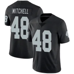 Men's Jackson Mitchell Las Vegas Raiders No.48 Limited Team Color Vapor Untouchable Jersey - Black