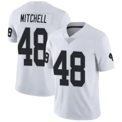 Men's Jackson Mitchell Las Vegas Raiders No.48 Limited Vapor Untouchable Jersey - White