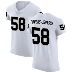 Men's Jackson Powers-Johnson Las Vegas Raiders No.58 Elite Vapor Untouchable Jersey - White