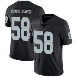 Men's Jackson Powers-Johnson Las Vegas Raiders No.58 Limited Team Color Vapor Untouchable Jersey - Black