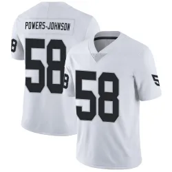 Men's Jackson Powers-Johnson Las Vegas Raiders No.58 Limited Vapor Untouchable Jersey - White