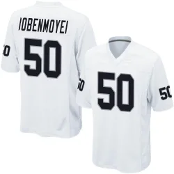 Men's Jacob Bobenmoyer Las Vegas Raiders No.50 Game Jersey - White