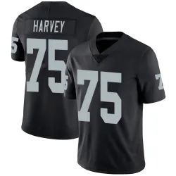 Men's Jahfari Harvey Las Vegas Raiders No.75 Limited Team Color Vapor Untouchable Jersey - Black