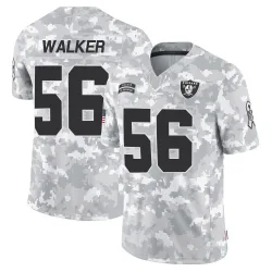 Men's Jailin Walker Las Vegas Raiders No.56 Limited 2024 Salute to Service Jersey - Arctic Camo
