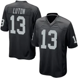 Men's Jake Luton Las Vegas Raiders No.13 Game Team Color Jersey - Black