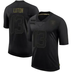 Men's Jake Luton Las Vegas Raiders No.13 Limited 2020 Salute To Service Jersey - Black