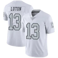 Men's Jake Luton Las Vegas Raiders No.13 Limited Color Rush Jersey - White