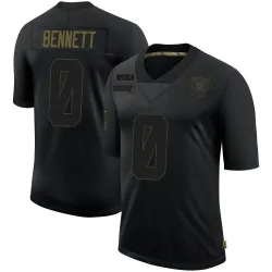 Men's Jakorian Bennett Las Vegas Raiders No.0 Limited 2020 Salute To Service Jersey - Black