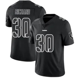 Men's Jalen Richard Las Vegas Raiders No.30 Limited Jersey - Black Impact