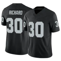 Men's Jalen Richard Las Vegas Raiders No.30 Limited Vapor F.U.S.E. Jersey - Black