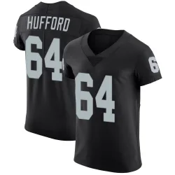 Men's Jarrod Hufford Las Vegas Raiders No.64 Elite Team Color Vapor Untouchable Jersey - Black