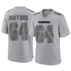 Men's Jarrod Hufford Las Vegas Raiders No.64 Game Atmosphere Fashion Jersey - Gray