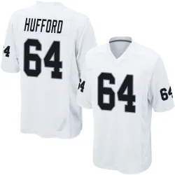 Men's Jarrod Hufford Las Vegas Raiders No.64 Game Jersey - White
