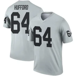 Men's Jarrod Hufford Las Vegas Raiders No.64 Legend Inverted Silver Jersey