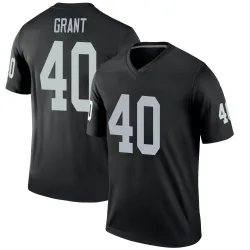 Men's Jaydon Grant Las Vegas Raiders No.40 Legend Jersey - Black