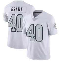 Men's Jaydon Grant Las Vegas Raiders No.40 Limited Color Rush Jersey - White
