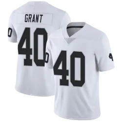 Men's Jaydon Grant Las Vegas Raiders No.40 Limited Vapor Untouchable Jersey - White
