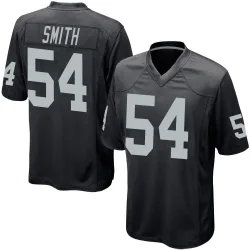 Men's Jaylon Smith Las Vegas Raiders No.54 Game Team Color Jersey - Black