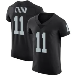 Men's Jeremy Chinn Las Vegas Raiders No.11 Elite Team Color Vapor Untouchable Jersey - Black