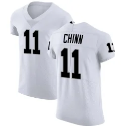 Men's Jeremy Chinn Las Vegas Raiders No.11 Elite Vapor Untouchable Jersey - White