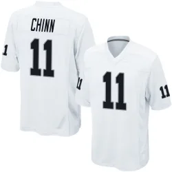 Men's Jeremy Chinn Las Vegas Raiders No.11 Game Jersey - White
