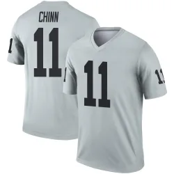 Men's Jeremy Chinn Las Vegas Raiders No.11 Legend Inverted Silver Jersey