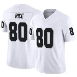 Men's Jerry Rice Las Vegas Raiders No.80 Limited Vapor F.U.S.E. Jersey - White