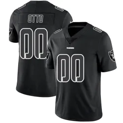 Men's Jim Otto Las Vegas Raiders No.00 Limited Jersey - Black Impact