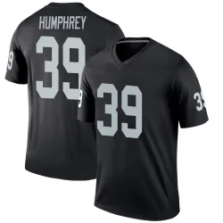 Men's John Humphrey Las Vegas Raiders No.39 Legend Jersey - Black