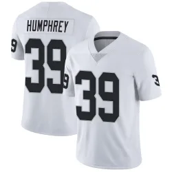 Men's John Humphrey Las Vegas Raiders No.39 Limited Vapor Untouchable Jersey - White