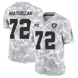 Men's John Matuszak Las Vegas Raiders No.72 Limited 2024 Salute to Service Jersey - Arctic Camo