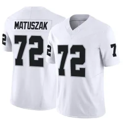 Men's John Matuszak Las Vegas Raiders No.72 Limited Vapor F.U.S.E. Jersey - White