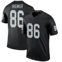 Men's John Samuel Shenker Las Vegas Raiders No.86 Legend Jersey - Black