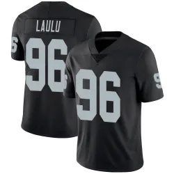 Men's Jonah Laulu Las Vegas Raiders No.96 Limited Team Color Vapor Untouchable Jersey - Black