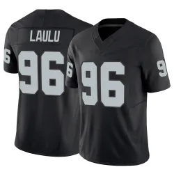 Men's Jonah Laulu Las Vegas Raiders No.96 Limited Vapor F.U.S.E. Jersey - Black