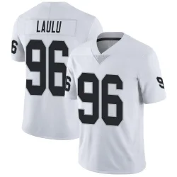 Men's Jonah Laulu Las Vegas Raiders No.96 Limited Vapor Untouchable Jersey - White