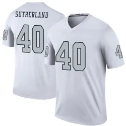 Men's Jonathan Sutherland Las Vegas Raiders No.40 Legend Color Rush Jersey - White