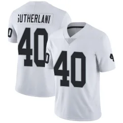 Men's Jonathan Sutherland Las Vegas Raiders No.40 Limited Vapor Untouchable Jersey - White