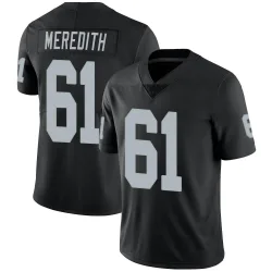 Men's Jordan Meredith Las Vegas Raiders No.61 Limited Team Color Vapor Untouchable Jersey - Black