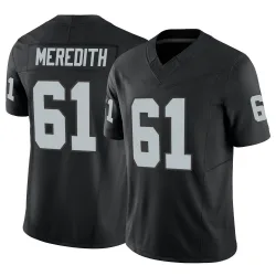 Men's Jordan Meredith Las Vegas Raiders No.61 Limited Vapor F.U.S.E. Jersey - Black