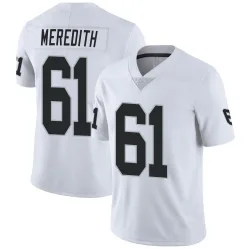 Men's Jordan Meredith Las Vegas Raiders No.61 Limited Vapor Untouchable Jersey - White