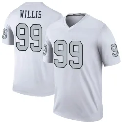 Men's Jordan Willis Las Vegas Raiders No.99 Legend Color Rush Jersey - White